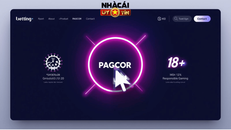 Bạn có thể tìm thấy logo giấy phép nhà cái (như PAGCOR, MGA) thường nằm ở dưới cùng của trang chủ website.