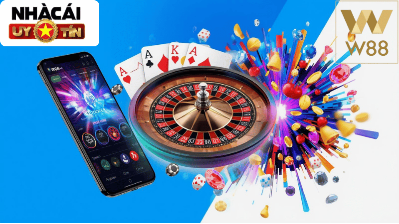 Kho game của W88 cực kỳ đa dạng từ Cá độ bóng đá, Casino trực tuyến đến hàng ngàn trò chơi Nổ hũ.
