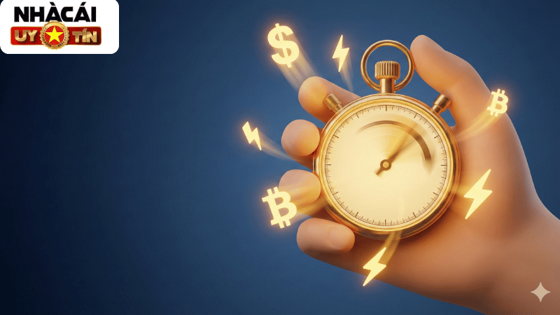Tốc độ rút tiền trung bình dưới 5 phút là tiêu chuẩn vàng để đánh giá năng lực tài chính của một nhà cái uy tín.